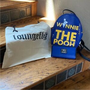 Loungefly Blue & Yellow Winnie The Pooh Mini Backpack